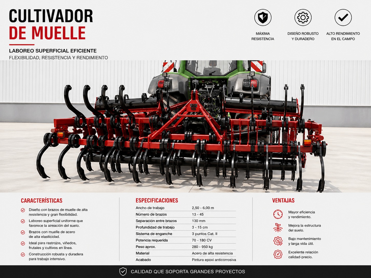 Cultivador de Muelle detalle